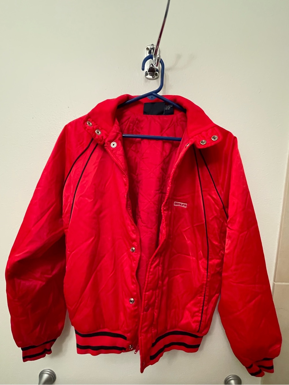 Vintage Silver Fox Red Quilted Lightweight Jacket Size Small